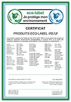 Certificat Eco-Label 03.2026